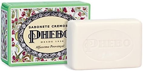 Linha Mediterraneo Phebo - Sabonete em Barra Cremoso Alfazema Provencal 100 Gr - (Phebo Mediterranian Collection - Creamy Bar Soap Lavender From Provence 3.5 Net Oz)