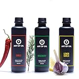 ✔️ STILVOLL- Mit ART OF OIL kann man ideal kochen, Cocktails mixen, vegan backen oder zum Brot genießen & durch das puristische Design der Feinsteinzeug Flaschen sind sie zudem sehr dekorativ
