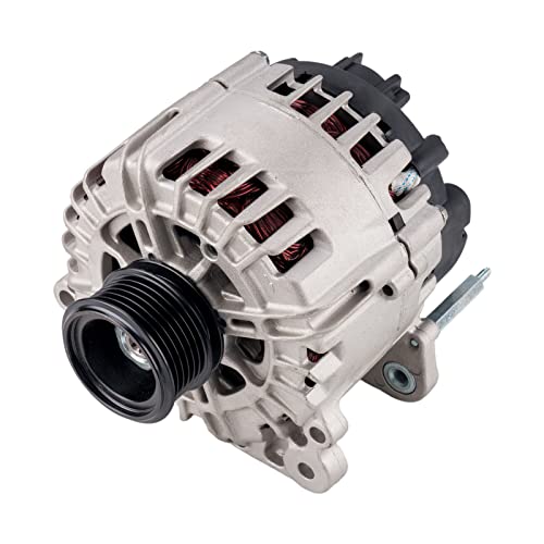 KAC Alternator Compatible with 1.8L 1.9L 2.0L Beetle 1999-2006 & Golf Jetta 13853,Voltage: 12,Rotation: CW,Amperage: 180,Pulley Class: SC6,Regulator: IR,Fan Type: IF