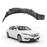 ALMULOO Front Passenger Side Fender Liner Compatible with 2016-2017 Honda Accord Sedan, Replaces H01249157 74100T2AA01, Wheel Liner Splash Shields Guard, Right Side,Without Insulation Foam