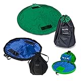 Lay-n-Go 2-in-1 Portable Drawstring Toys Storage Organizer and Play Mat for Room and Travel, Made for Kids and Toddlers with a Durable Patented Design