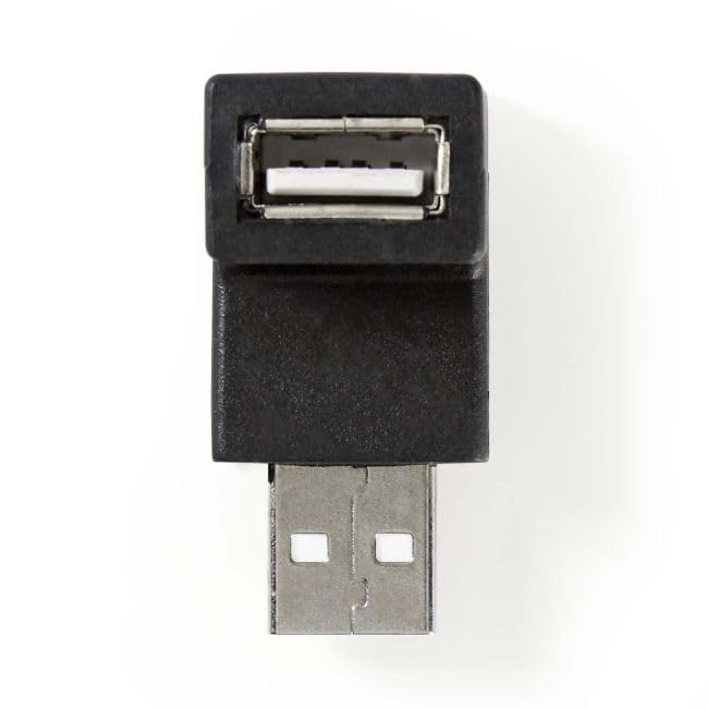 Adaptateur USB-A NEDIS 2.0 - Connecteur Pratique Noir