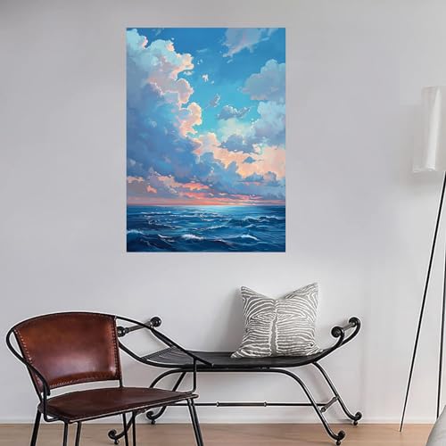 Tableau decoration murale salon impression paysage 70x100cm