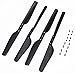 Jrelecs 2 Pairs Carbon Fiber Propellers For Parrot AR.Drone 1.0 & 2.0 UPGRADE CW/CCW Propellers