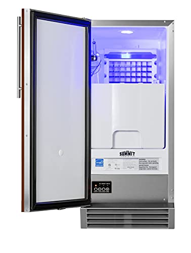 Image of Summit 15 inch Clear Ice Maker, 50 lb. Production Capacity, Energy Star, Panel Ready*- BIM44GCSSIF *Panel not Included