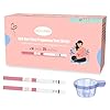 Pregnancy Test Strips with Urine Cups, hCG Detection Home Pregnancy Tests, Sensitive & Over 99% Accurate, 10 Count Individually Wrapped, Rapid hCG Test Strips, 5mm Wider 25mIU/mL