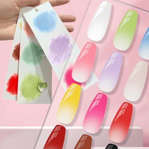 Set de 12 colores esmalte gel para uñas miniatura 3