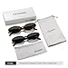 GFUIARA Oval Sunglasses for Women Men Fashion Small 90s Style Sun Glasses UV400