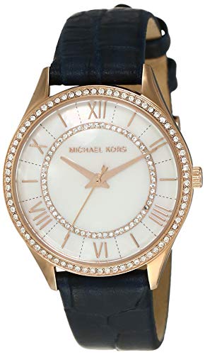 Preisvergleich Produktbild Michael Kors Damen Analog Quarz Uhr mit Leder Armband MK2757