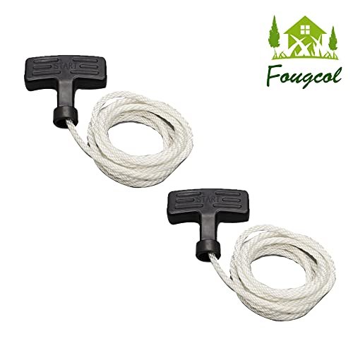 Fougcol 2 Set Pull Cord 3.9 Ft With Recoil Starter Handle For Honda Gx160 Gx200 Gx240 Gx270 Gx340 Gx390 Pull Starter #TOP1