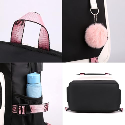 Roffatide Anime Kurom Print Business Casual Laptop Ombros Mochila Viagem Caminhada Mochila Diária 17