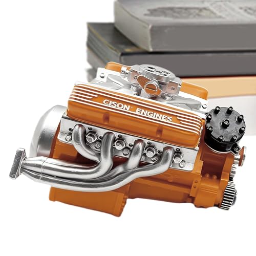 Ornements de moteur V8 en métal avec finitions de haute précision