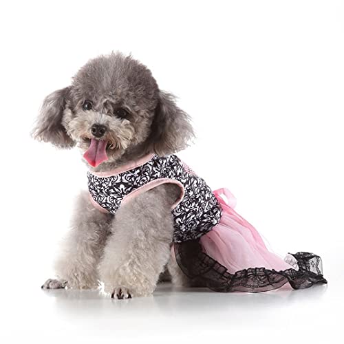 Chezabby Girl Dog Valentines Day Dress Small Dog Costume Cute Pet Clothes Princess Puppy Party Outfit For Tiny Dog Skirt Adorable Doggy Holiday Clothes Kitten Shirts Christmas Cat Apparel Clothing #TOP3