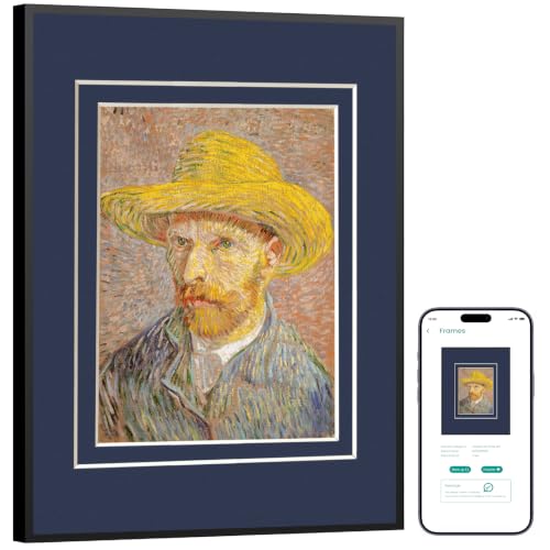 Image of Digital Frame, E-Ink Display, Wall Art Decor for Home & Office (Blue)