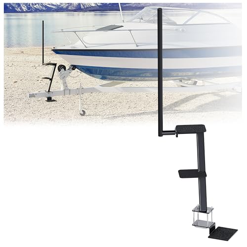 KUAFU Boat Trailer Steps with Extra Step Compatible with Bow Heights up to 33" Boat Boarding Steps Triple Steps Dual Step by KUAFU - Used condition - US$65.83
