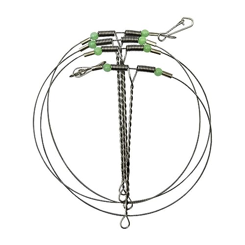 Tackle Rigs Fishing Leader con Cables de Acero Inoxidable y Enganches miniatura 7