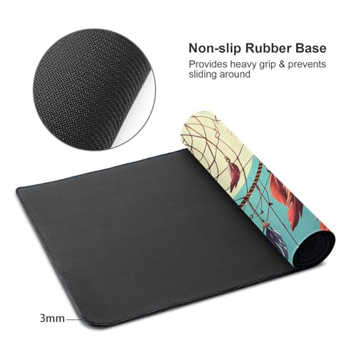 Tapis de souris de jeu antidérapant avec bords cousus durables - 7