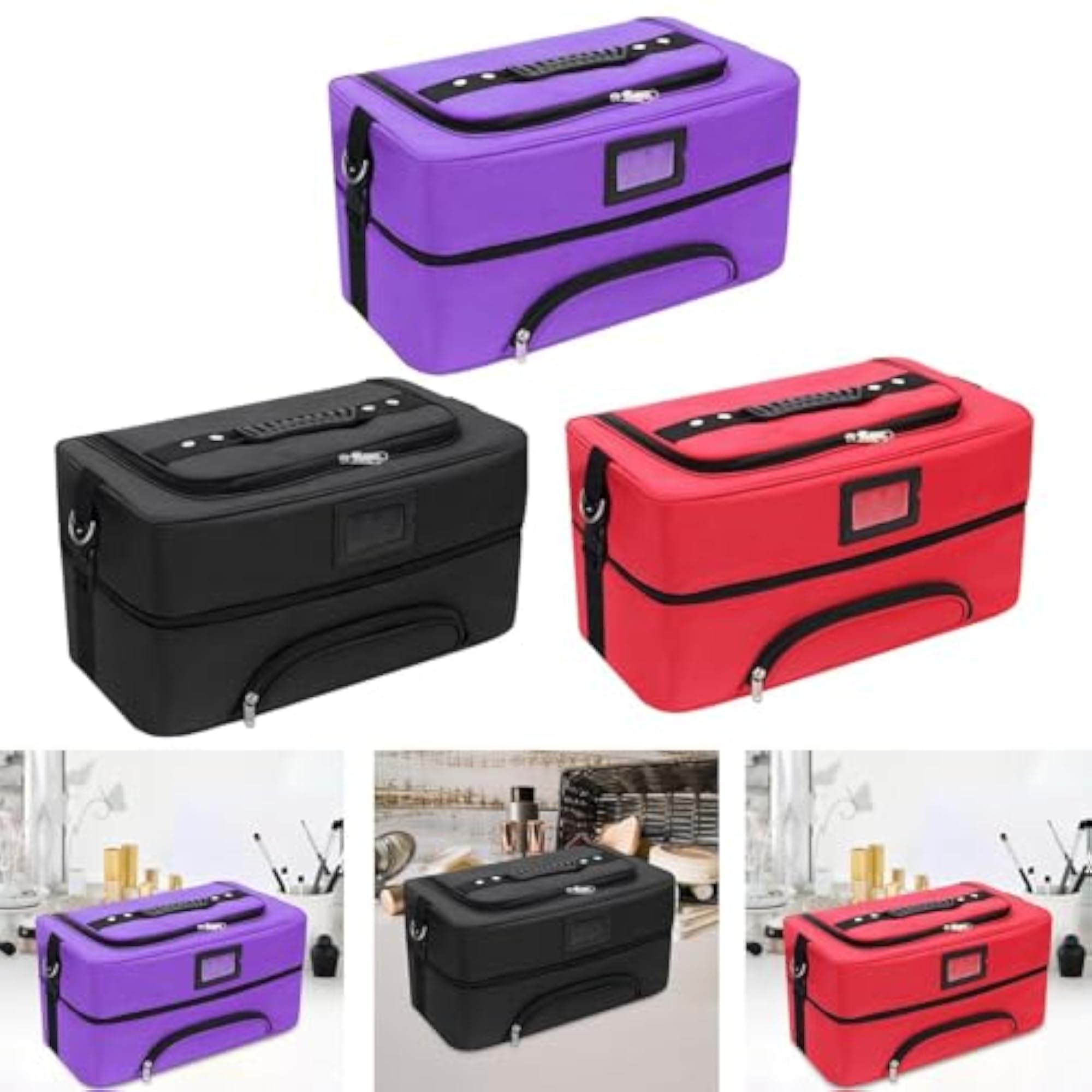 Makeup Bag for Artists, Essential Makeup Case for Women
