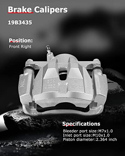Image of cciyu 19B3435 Front Right Brake Caliper With Bracket For Pontiac For Vibe 2009-2010,For Scion For xD 2008-2014,For Toyota For Corolla 2009-2019,For Toyota For Matrix 2009-2014