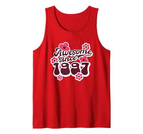 Awesome Since 1997 28th Birthday Hippie Retro Born In 1997 Camiseta sin Mangas