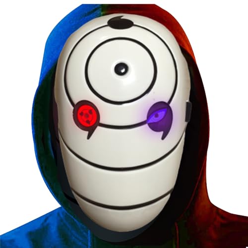 Funjoyz Uchihaas Halloween Mask Obitoos, LED Generic Halloween Mask for Women Men Christmas New Year Fancy Dress Costume, A3 Funjoyz Uchihaas Halloween Mask Obitoos, LED Generic Halloween Mask for Women Men Christmas New Year Fancy Dress Costume, A3