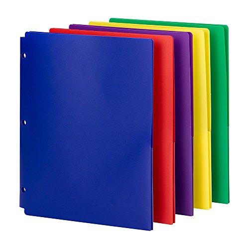 Smead Poly Snap-In Two-Pocket Folder, Letter Size, Assorted Colors, 10 Per Pack (87939) #TOP4