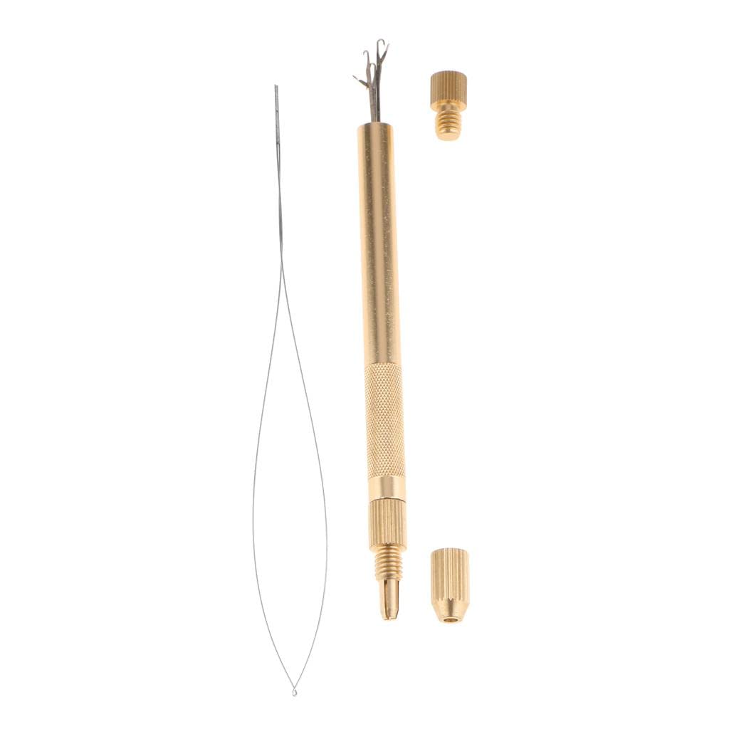 CALANDIS Ventilating Latch Pulling Hook Needles and Holder Kit for Making Lace Wig Hair Extension, Micro Rings Beads Links Threader-picture-14