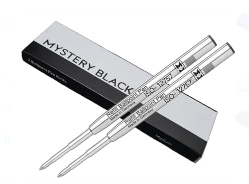2 Refil Carga de Tinta Preta compatível com Caneta Montblanc Ballpen Ballpoint (Original LEN)