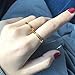 Magik 14K Gold Or S925 Silver Plated Double Line Adjustable Ring Color-Proof Ring (#03 Gold)