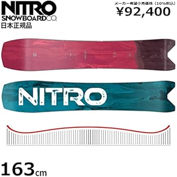 20-21 NITRO Squash パウダー スノーボード 153cm Amazon | 20-21 NITRO SQUASH 163cm メンズ スノーボード