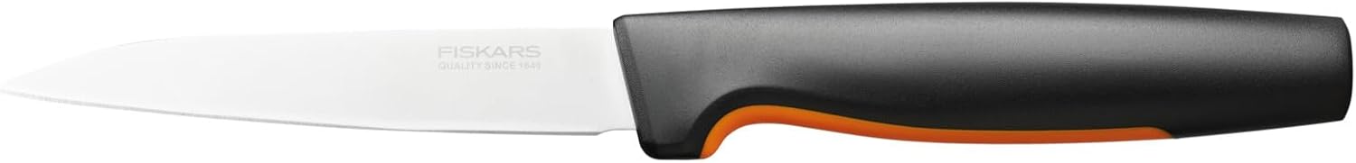 Fiskars Paring Knife, Functional Form, Total Length: 23 cm, Japanese Stainless Steel/Plastic, 1057542