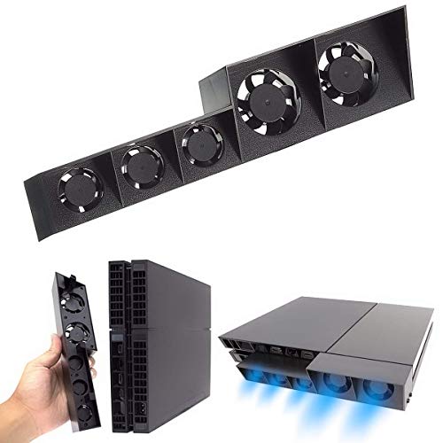 PS4 Cooling Fan External USB Turbo Cooler Automatic 5 Fan Cooling System For Playstation 4 (PS4 Original) - Thumbnail 5