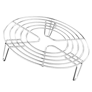 Cabilock Trivet Rack Stand Rvs Stoommachine Rekken Ronde Stoomrek Multifunctionele Mand Drukkoker Stoomrek Voor Instant…