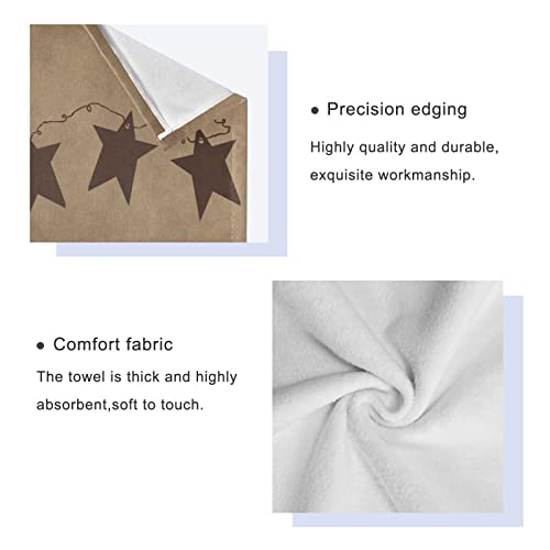 Primitive-Bath-Towels-Set-of-3Vintage-Country-Rustic-Texas-Star-Farmhouse-Decoractive-Bathroom-Towels-Set-1-Bath-Towel1-Hand-Towel1-WashclothSoft-Shower-Towels-for-Bathroom-Beach-Gym-Spa Primitive Bath Towels Set of 3Vintage Country Rustic Texas Star Farmhouse Decoractive Bathroom Towels Set 1 Bath Towel1 Hand Towel1 WashclothSoft Shower Towels for Bathroom Beach Gym Spa
