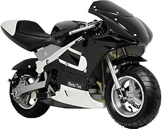 MotoTec Gas Pocket Bike 33cc 2-Stroke Black