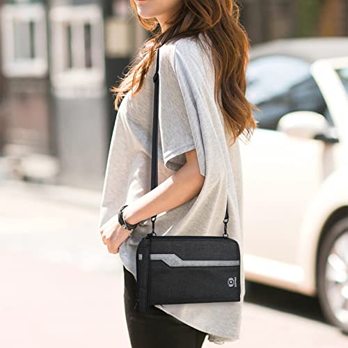 Zoppen Passport Holder Family Travel Wallet Passport Holder Women/Men, Rfid Passport Wallet Travel Document Organizer, Passport And Doument Holder For Travel, Black #TOP2