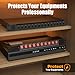 10 Outlet Rack Mount Power Strips with Individual Switch,1U Rack Mount PDU Power Strip for Network Server Racks - Surge Protection - 110V/15A - 6ft Power Cord