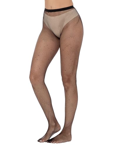 Image of Lastclream High Waisted Fishnet Tights for Women Sexy Fishnets Stockings Full Footed Fishnet Sheer Pantyhose Plus Size