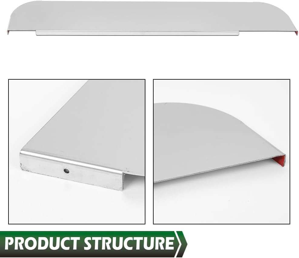 GRAND ORANGE Chop Top Door Trim Stainless Steel 5" Drop Polished Compatible with Kenworth T600, T660, T800 & W900 Trucks/Fits Daylight & Non-Daylight Doors