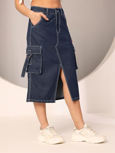 Image of Dolce Crudo Women's Regular High Rise Stretchable Denim Shorts
