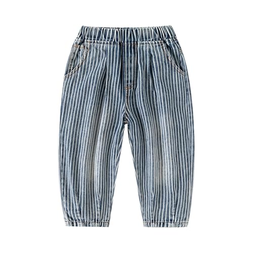 Toddler Boys Elastic Waist Jeans Cute Solid 𝗦tretch Jogger Summer Casual Denim Harlen Pants with Pocket