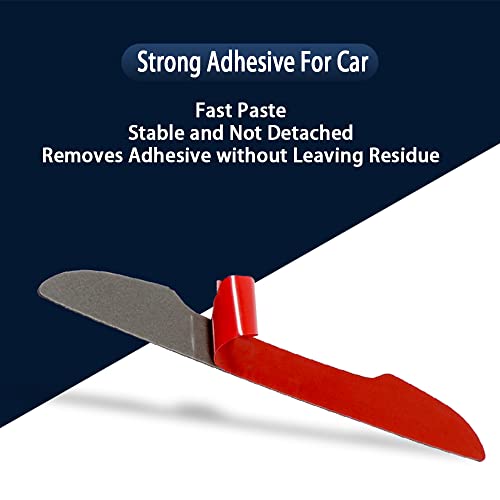 Image of Anti-Scratch Protector Trim,Carbon Fiber Emblem Door Open Rearview Mirror Shell Side Mark Stickers Decals Badge Labeling Sports Decoration Lossless Installtion Accessories 4 Packs Red