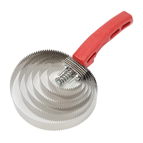Pente de Curry de Vaca Resistente e Durável Com Alça Ergonômica para Cavalo, Cachorro e Gato Com Esc