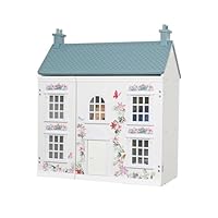 HYGRAD Large Cottage Wooden Doll Houses With Furniture And Accessories Girls Doll House Play Set Doll House Toy Gift Set For Girls Flowery Cottage Doll Houses (Design 5), DH123