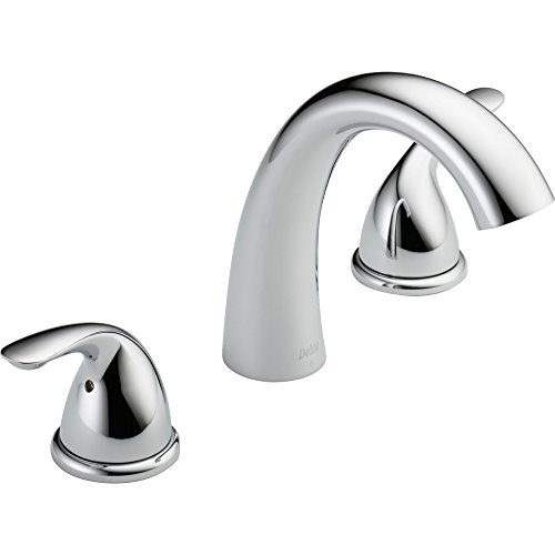 Delta Faucet Roman Tub Faucet - T5722 - Quality Bathroom Fixtures - Comes with Tub Faucet & Handles - Chrome (Valve Sold Separately)