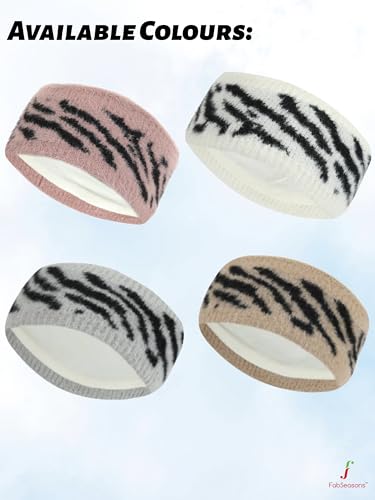 Image of FabSeasons Acrylic Woolen Skull Stretch Headband /Ear Warmer /Cap /Hair Accessory for Women & Girls for Winters