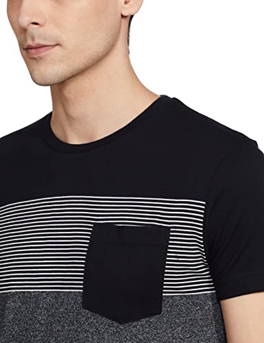 Image of Max Men's Colourblocked Crew Neck T-Shirt