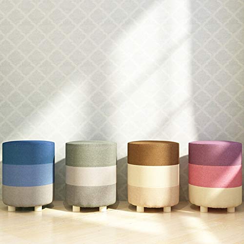 Zdxmz Stool,Wood Footrest Washable Cover Kids Stools Legs Upholstered Sofa Bench (Size : 28 28 32Cm) #TOP6