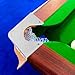 Yardwe Billiard Table Corner Plate Replacement 4-Pack Silver Pool Table Corner Guard Plates Snooker Accessories 7.16X7.16X6.29In