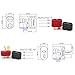 Updated T Plug Connectors Sheath Style Power Plug for RC Battery ESC Motor Controller (5 Pack)